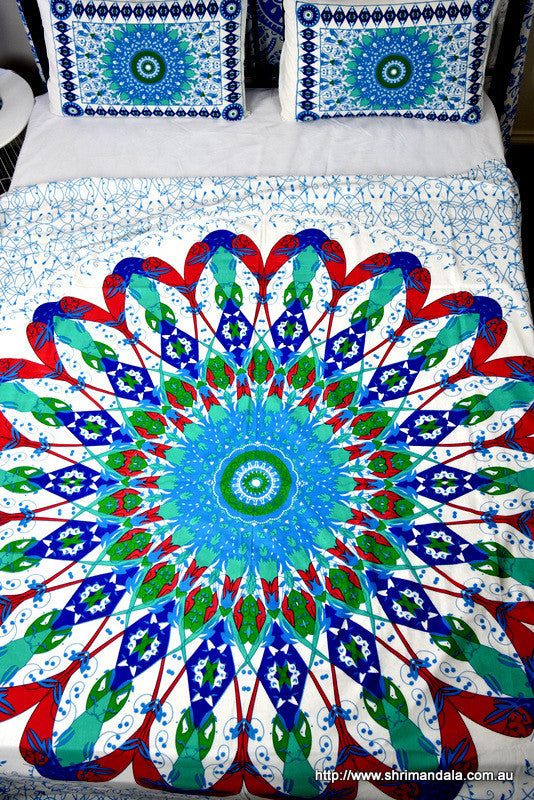 Universe Navy Mandala Throw - Adore India   