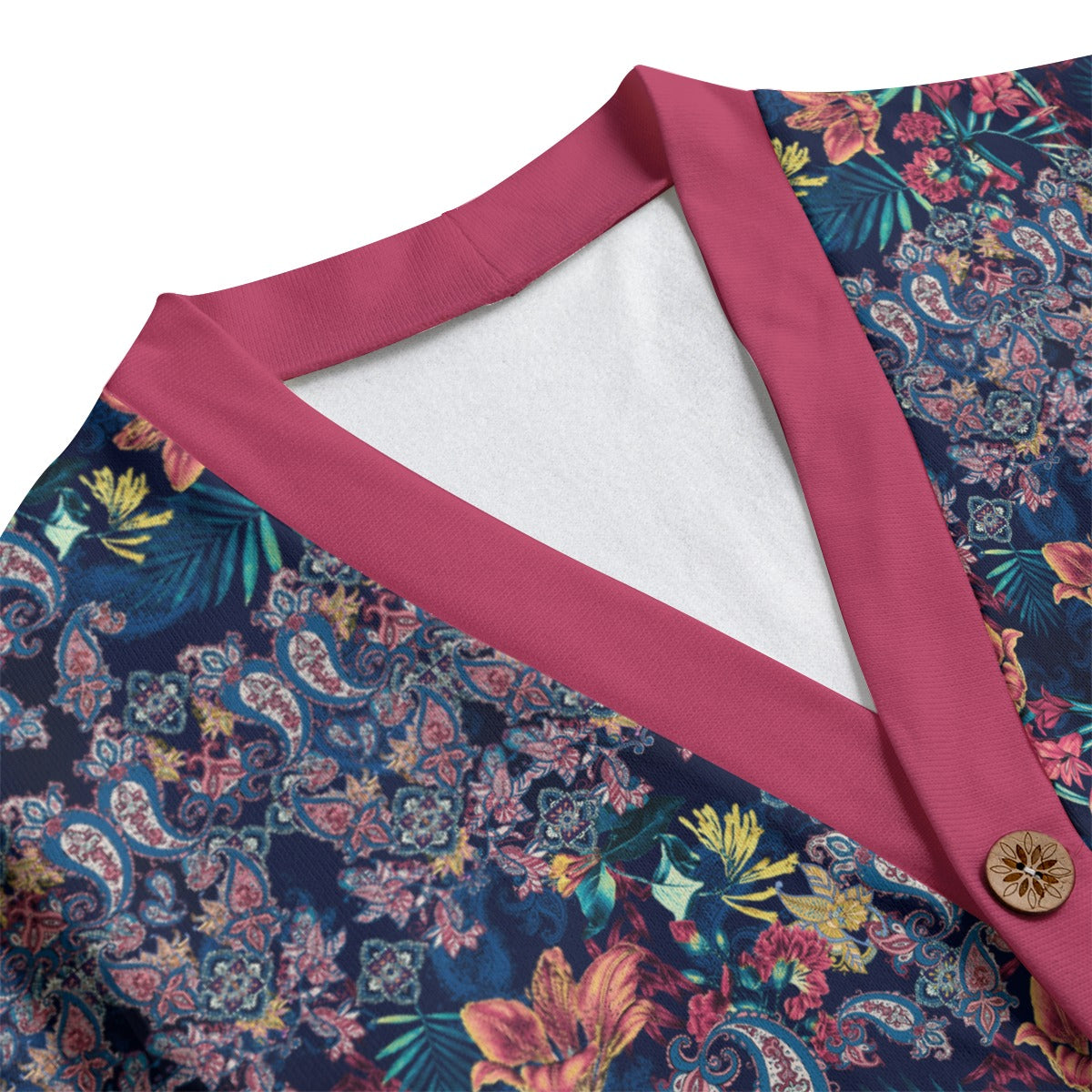 Bohemian Paisley Elegance Knitted Jumper Sweater Cardigan - Adore India   