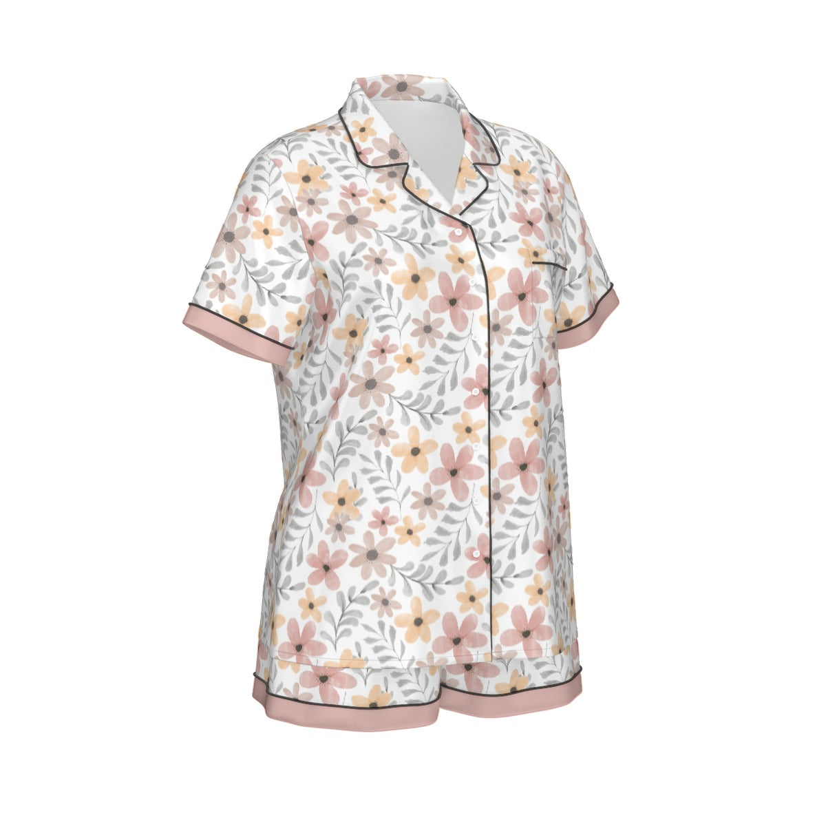 Bohemian Water Colour Women's Silky Sleepwear Set - Adore India   