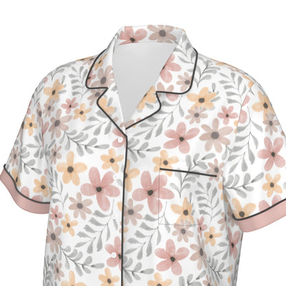 Bohemian Water Colour Women's Silky Sleepwear Set - Adore India   