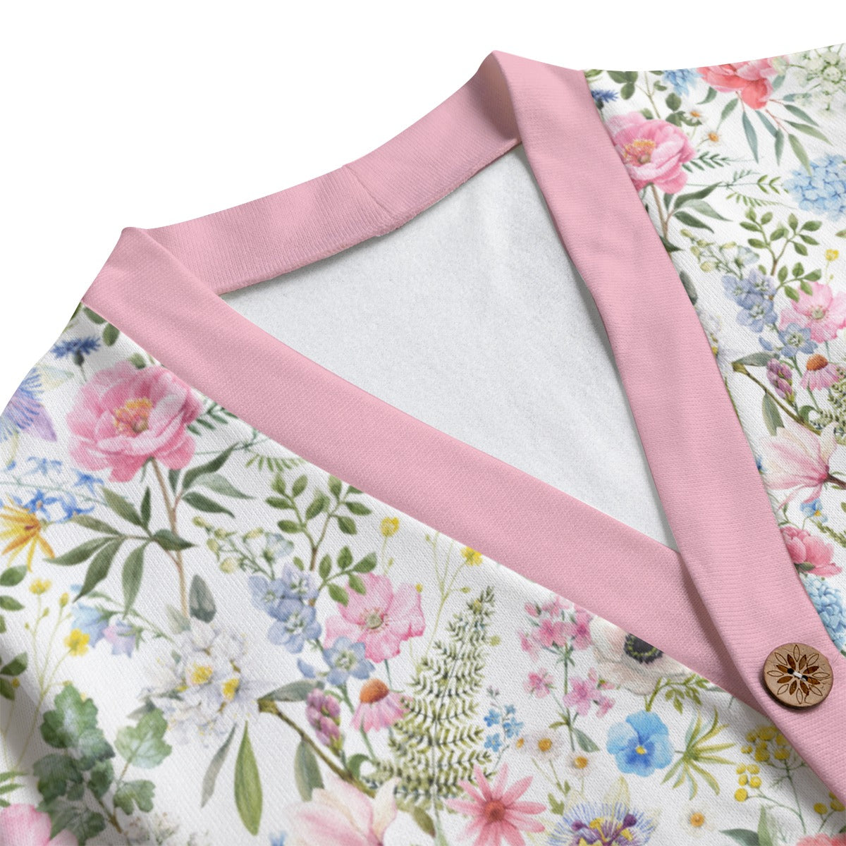 Bohemia Exotic Floral Printed Knitted Jumper Cardigan Sweater - Adore India   