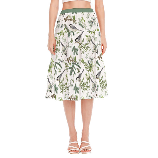 Bohemian Bird of Prey Women's Pleated Chiffon Skirt - Adore India   