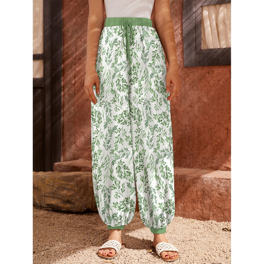 Bohemian Wild Floral Women's Harem Carrot Pants  - Adore India   