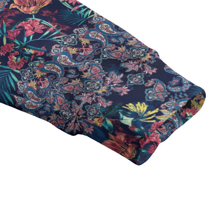 Bohemian Paisley Elegance Knitted Jumper Sweater Cardigan - Adore India   