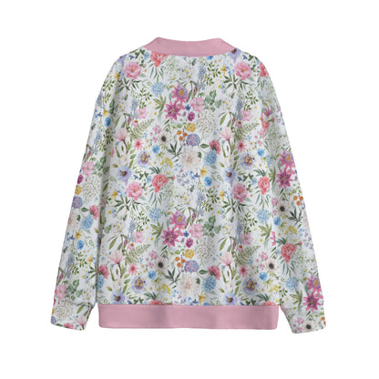 Bohemia Exotic Floral Printed Knitted Jumper Cardigan Sweater - Adore India   