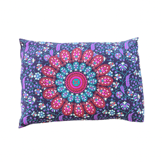 Bohemian Harmony Purple Cotton Mandala Pillow Set 2 Pcs - Adore India   