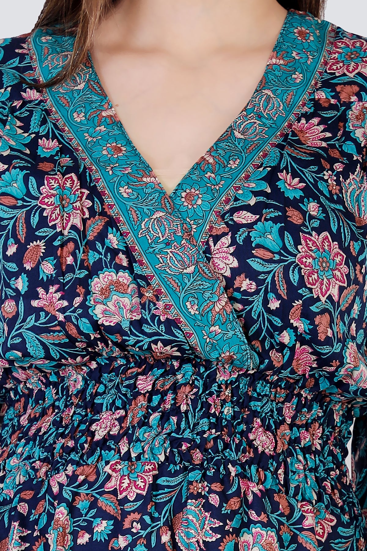 Nora Floral Printed Bohemian Vintage Dress - Adore India   