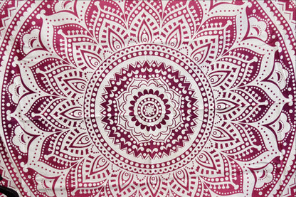 Yantra Pink Ombre Mandala Throw - Adore India   