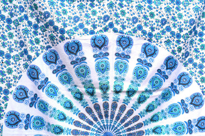Harmony Lt Blue Mandala Throw - Adore India   