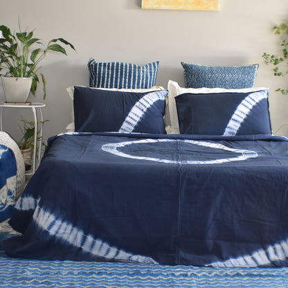 Chakra Mandala Hand Tie and Dyed Doona Quilt Cover Set - Adore India   