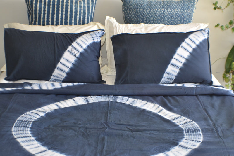 Chakra Mandala Hand Tie and Dyed Doona Quilt Cover Set - Adore India   