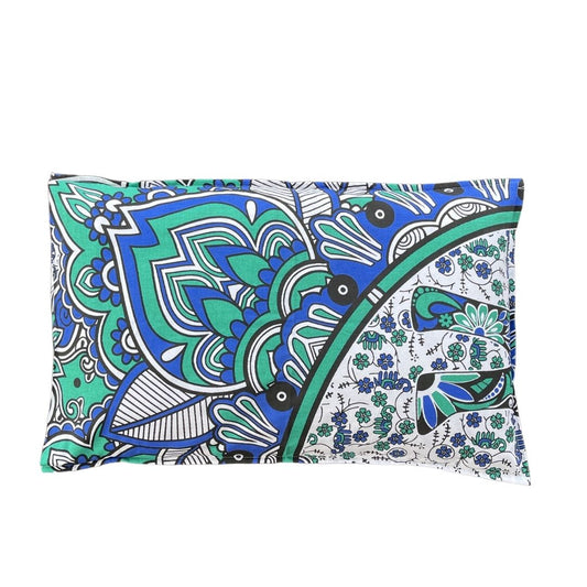 Handmade GL Green Mandala Cotton Pillow Set 2Pcs - Adore India   