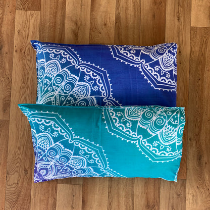 Galaxy Turquoise Cotton Mandala Pillow Set 2Pcs - Adore India   