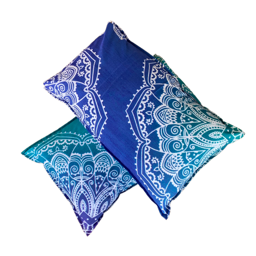 Galaxy Turquoise Cotton Mandala Pillow Set 2Pcs - Adore India   