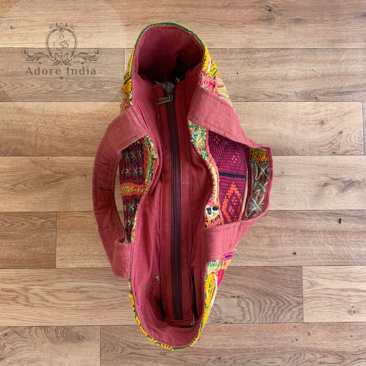Large Indian Handmade Bohemian Vintage Banjara Tribal Hippy Shoulder Bag-1 - Adore India   