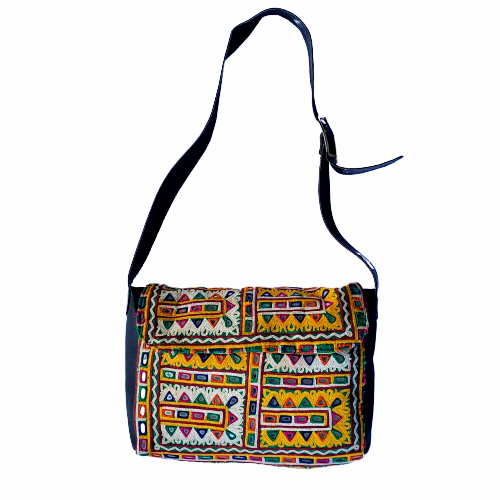 Indian Handmade Bohemian Vintage Tribal Banjara Hippy Shoulder Cross Body Bag-10 - Adore India   