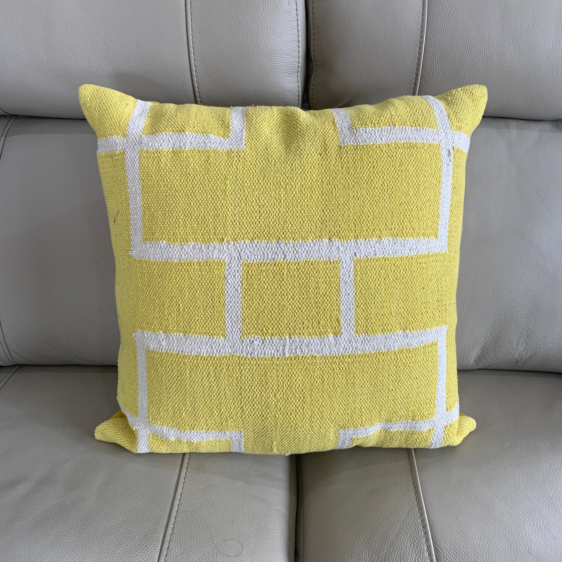 Indian Handmade Vintage Kantha Cotton Cushion Cover 50cm -118 - Adore India   