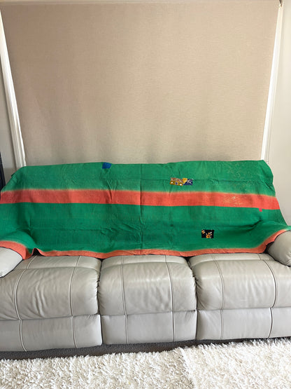 Indian Handmade Cotton Vintage Kantha Quilt Bedspread Throw- Abha - Adore India   