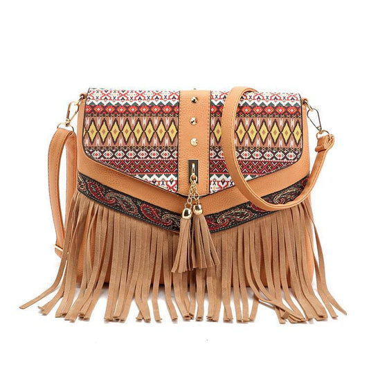 Charming Beautiful Bohemian Vintage Brown Carry Bag - Adore India   